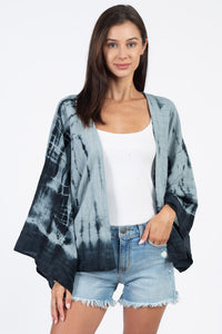 Tie-Dye Kimono Cardigan