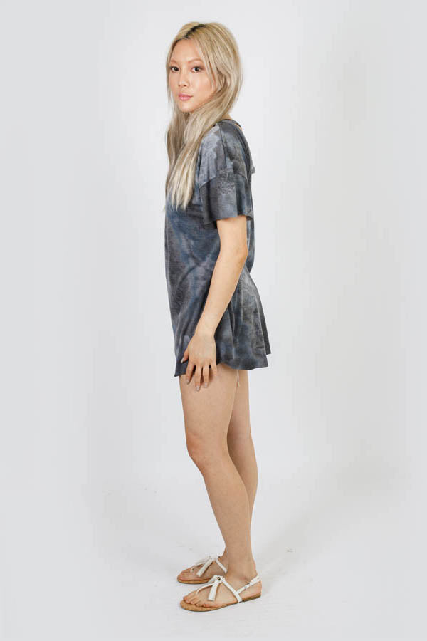 Winged Lotus Open Back Tie-Dye Tunic