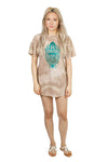 Winged Lotus Open Back Tie-Dye Tunic
