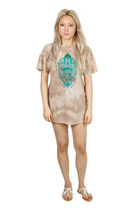 Winged Lotus Open Back Tie-Dye Tunic