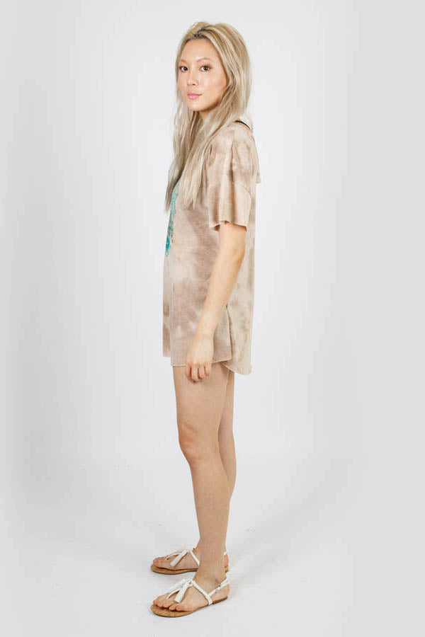 Winged Lotus Open Back Tie-Dye Tunic