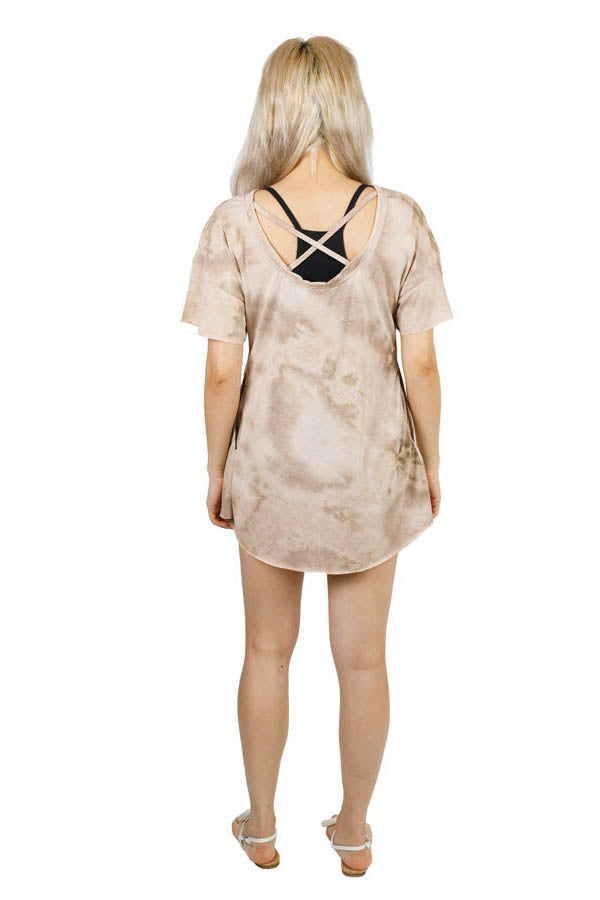 Winged Lotus Open Back Tie-Dye Tunic