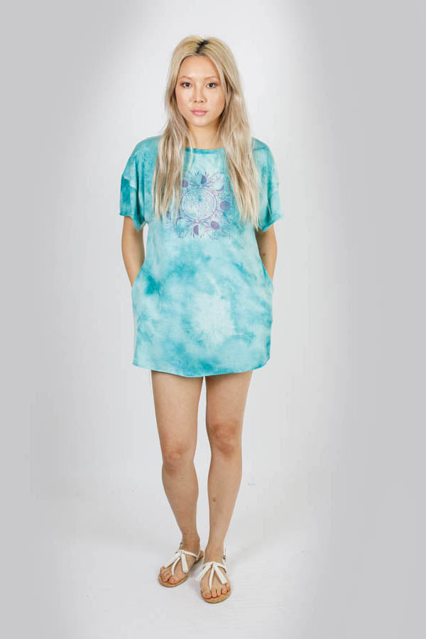 Winged Lotus Open Back Tie-Dye Tunic