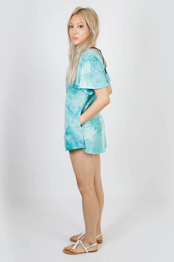 Winged Lotus Open Back Tie-Dye Tunic