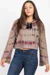 Cozy Cowl-Neck Cropped Sweatshirt