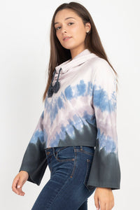 Cozy Cowl-Neck Cropped Sweatshirt