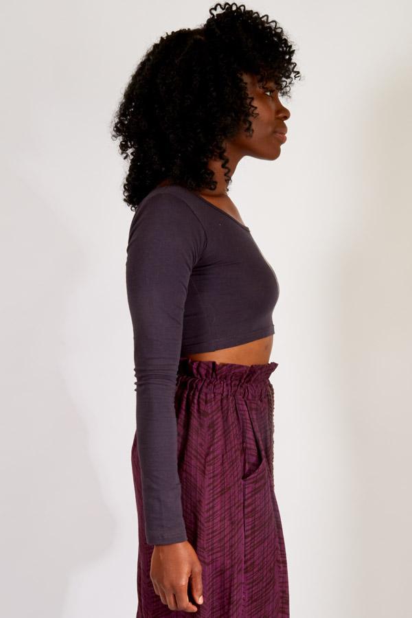 Spirit Animal Organic Long Sleeve Crop Top
