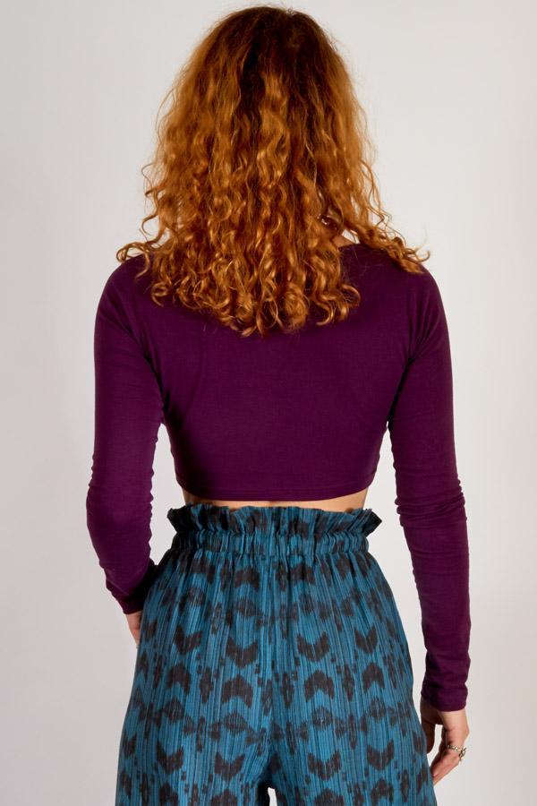 Spirit Animal Organic Long Sleeve Crop Top