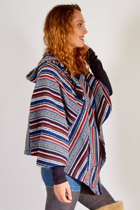 Woodstock Soft-washed Cotton Hoodie Poncho