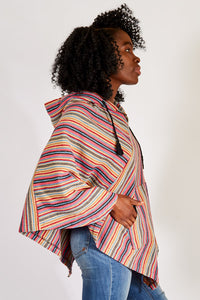 Woodstock Soft-washed Cotton Hoodie Poncho