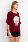 Lunar Tree of Life Oversize Soft Sweater