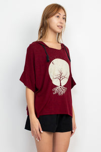 Lunar Tree of Life Oversize Soft Sweater