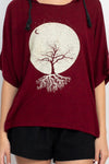 Lunar Tree of Life Oversize Soft Sweater