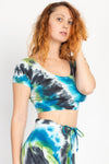 Tie-dyed Organic Crop Baby Tee