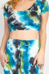 Tie-dyed Organic Crop Baby Tee