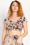 Tie-dyed Organic Crop Baby Tee