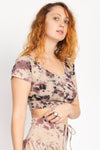 Tie-dyed Organic Crop Baby Tee