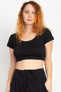 Tie-dyed Organic Crop Baby Tee