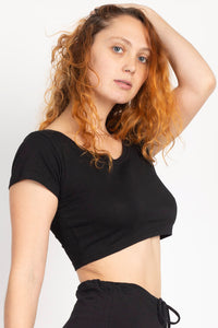 Tie-dyed Organic Crop Baby Tee