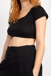Tie-dyed Organic Crop Baby Tee