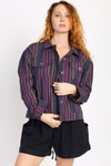 Stripe Oversize "Denim" Jacket