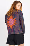 Stripe Oversize "Denim" Jacket