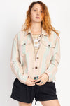Stripe Oversize "Denim" Jacket