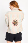 Stripe Oversize "Denim" Jacket