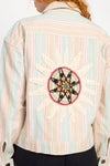 Stripe Oversize "Denim" Jacket