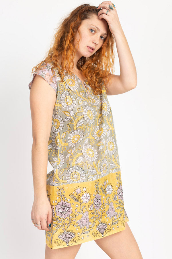 Block Printed Third Eye Tunic Dress