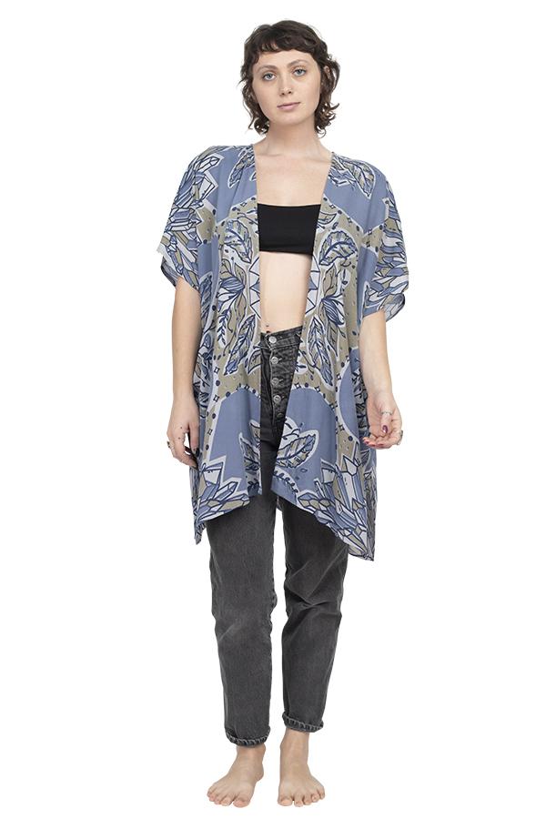 Georgette Crystal Kimono