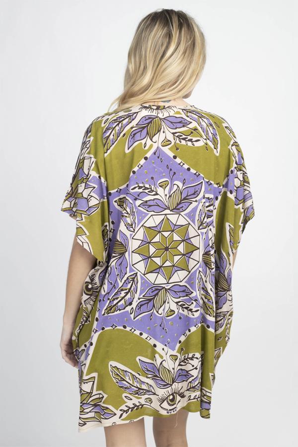 Georgette Crystal Kimono