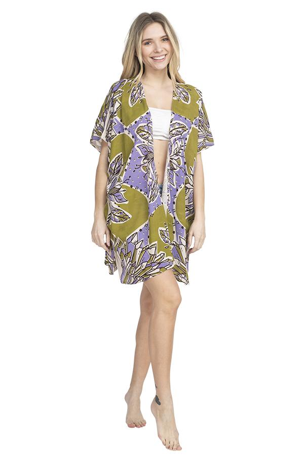Georgette Crystal Kimono