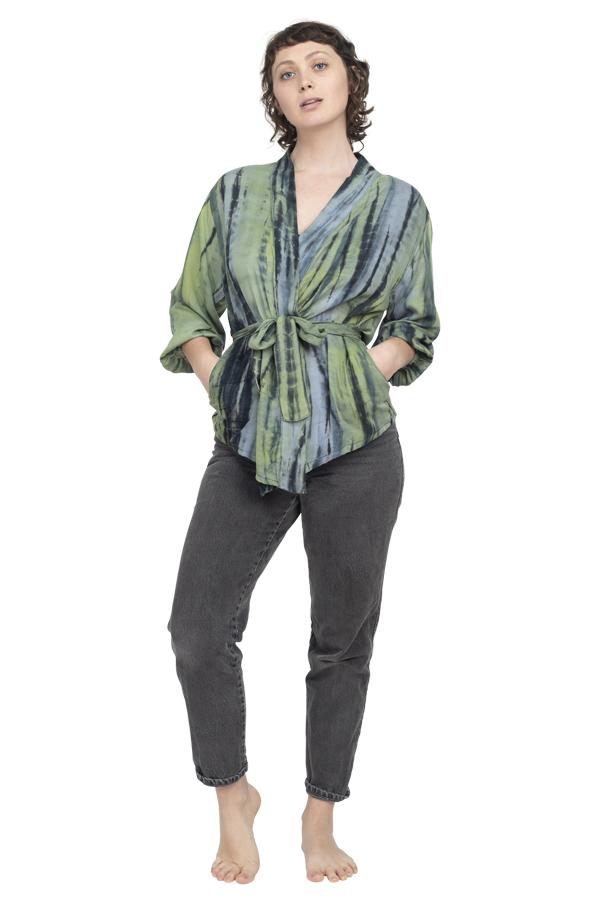 Tie-dye Kimono Wrap