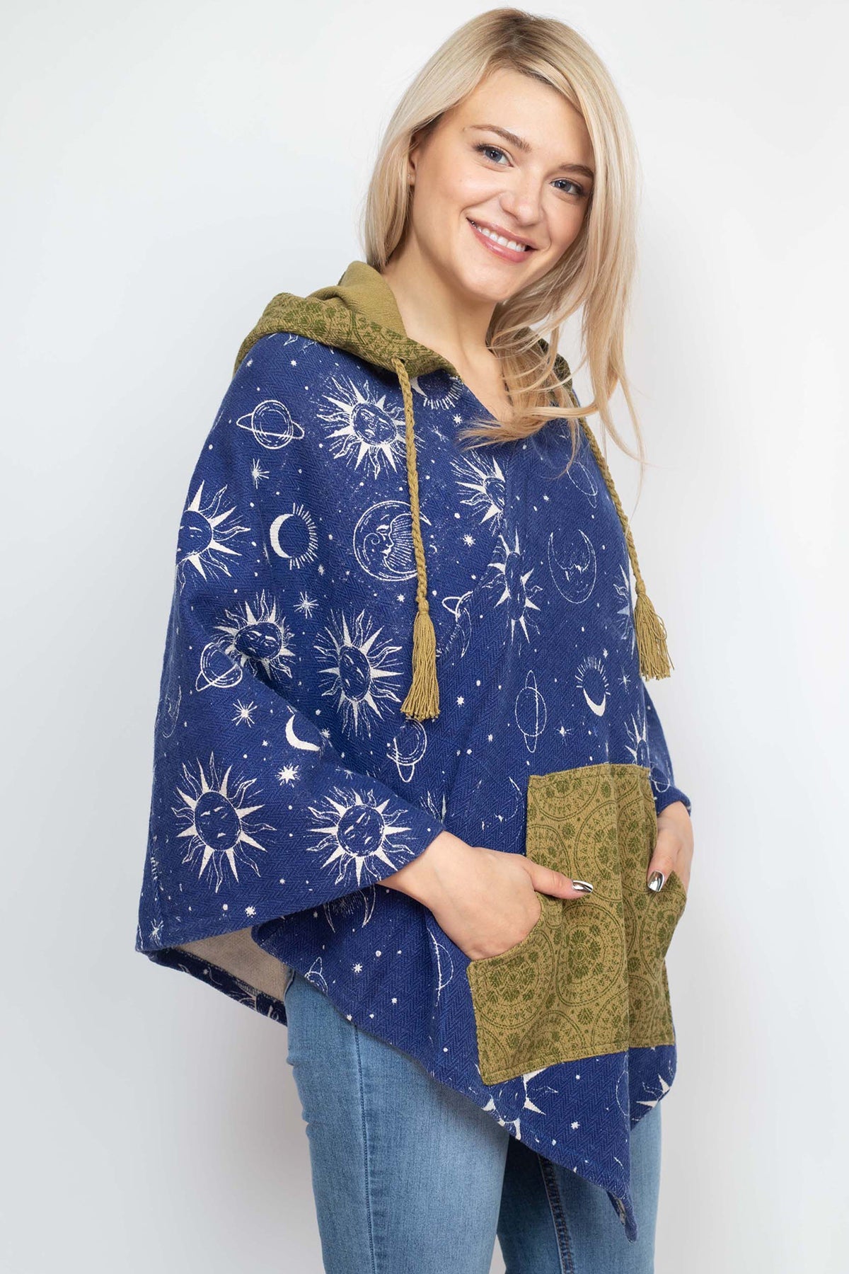 Boho Printed Poncho