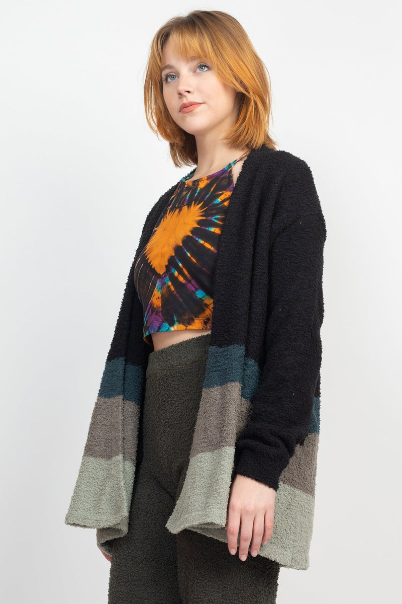 Ombre- Cozy Knit Shawl Cardigan