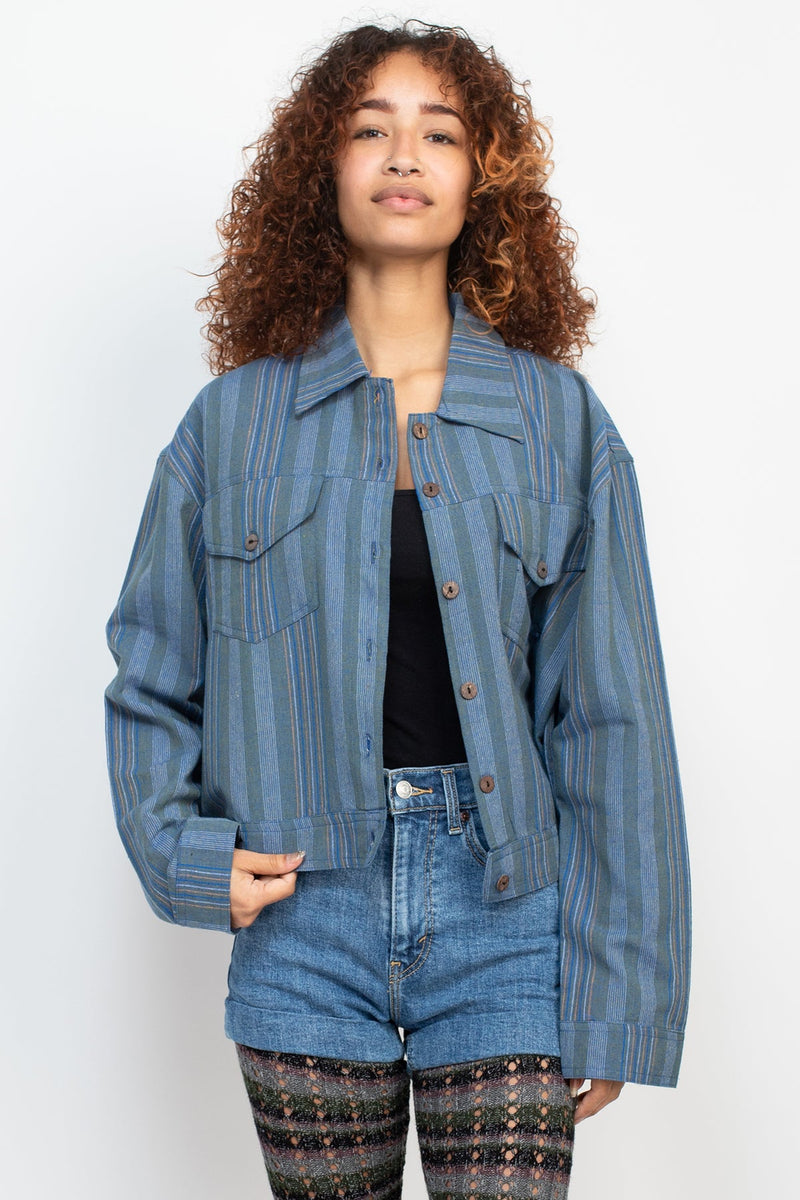 Cotton Striped Rancher Jacket