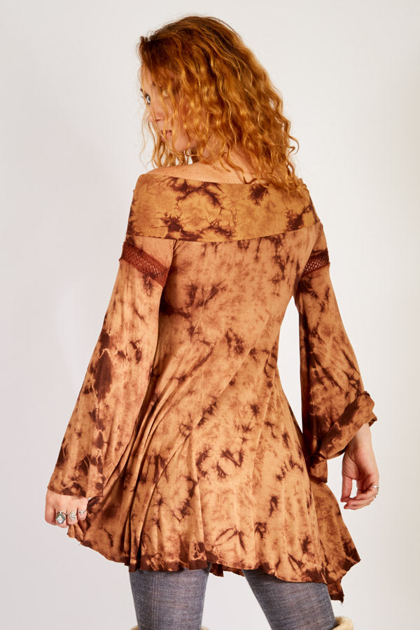 Off-the-shoulder Tiedye Mini Dress