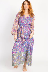 Block Printed Third Eye Maxi Dress