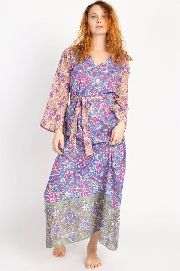 Block Printed Third Eye Maxi Dress
