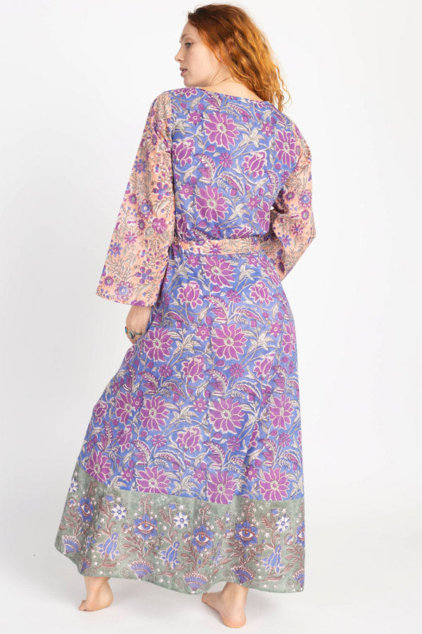 Block Printed Third Eye Maxi Dress