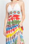 Crochet Tiedye Maxi Dress