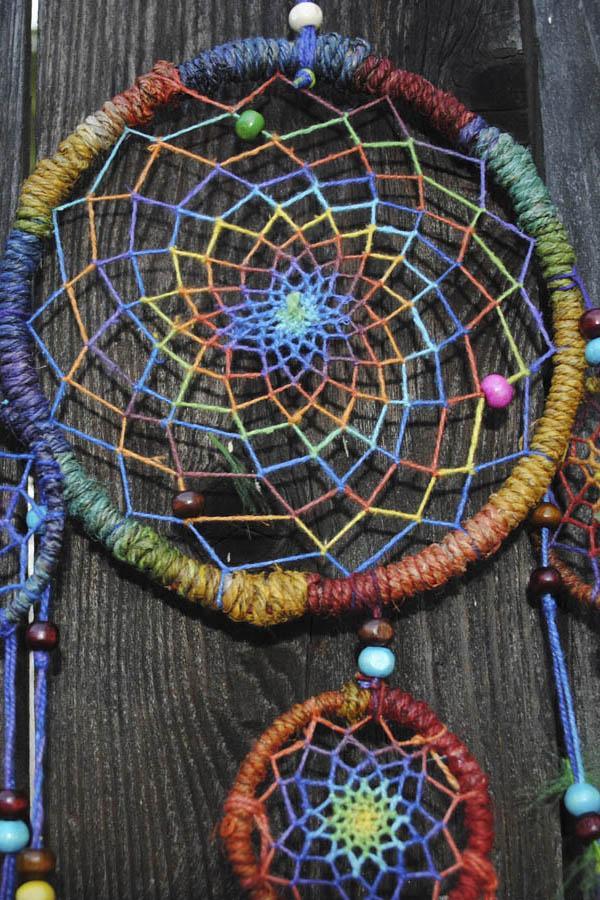 Rainbow Kite Dream Catcher