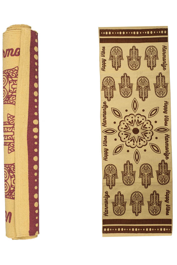 Harmonize with Happy Vibes Yoga Mat