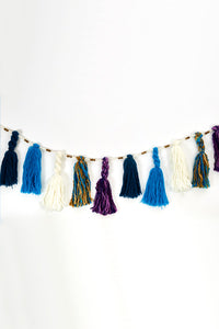 Tassel and Carved Bead Garland