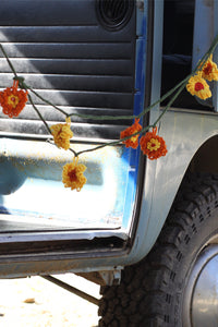 Boho Crochet Flower Garland