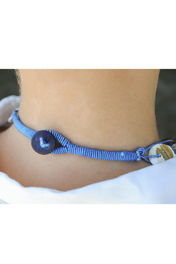 blue fashion constellation necklace-Blue-One size