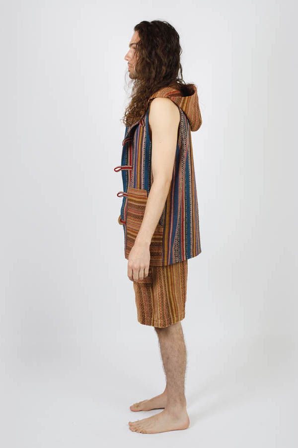 Hitchhiker Hippie Gheri Hooded Vest