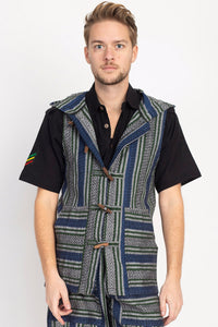 Rustic Nepal Hooded Vest