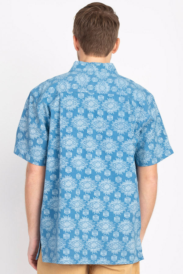 Men's Third Eye Short Sleeve Button Shirt
